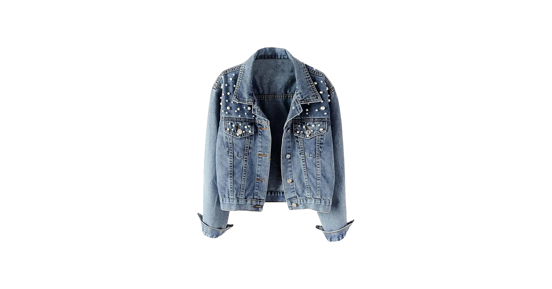 Amazon.com: Autumn Fashion Women Denim Jacket Loose Button
